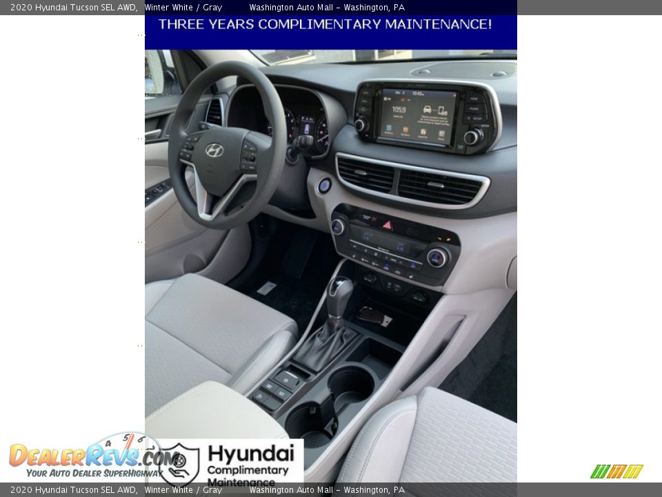2020 Hyundai Tucson SEL AWD Winter White / Gray Photo #29