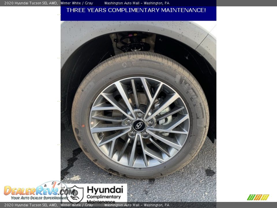 2020 Hyundai Tucson SEL AWD Winter White / Gray Photo #30