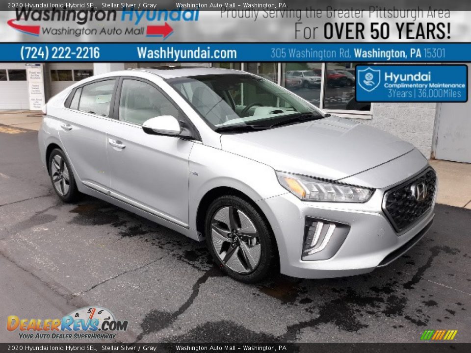 2020 Hyundai Ioniq Hybrid SEL Stellar Silver / Gray Photo #1