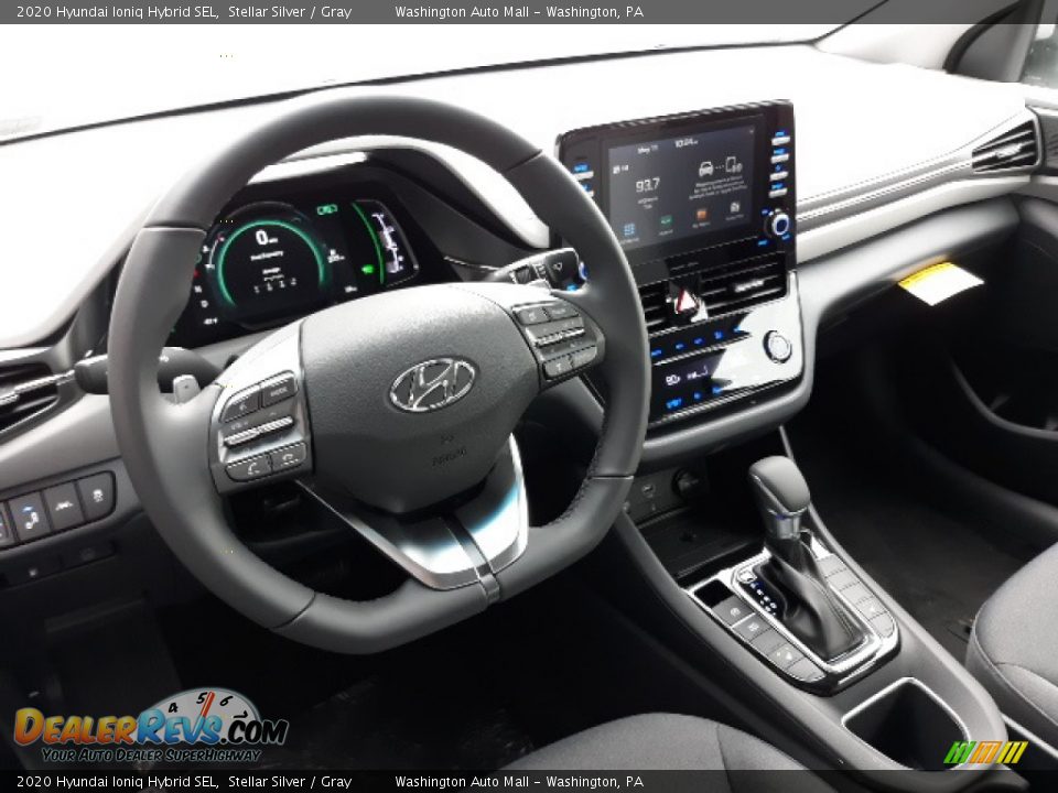 2020 Hyundai Ioniq Hybrid SEL Stellar Silver / Gray Photo #8