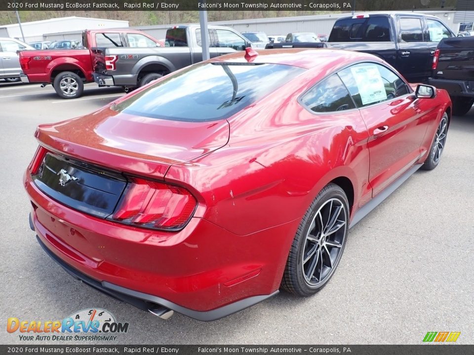 2020 Ford Mustang EcoBoost Fastback Rapid Red / Ebony Photo #2