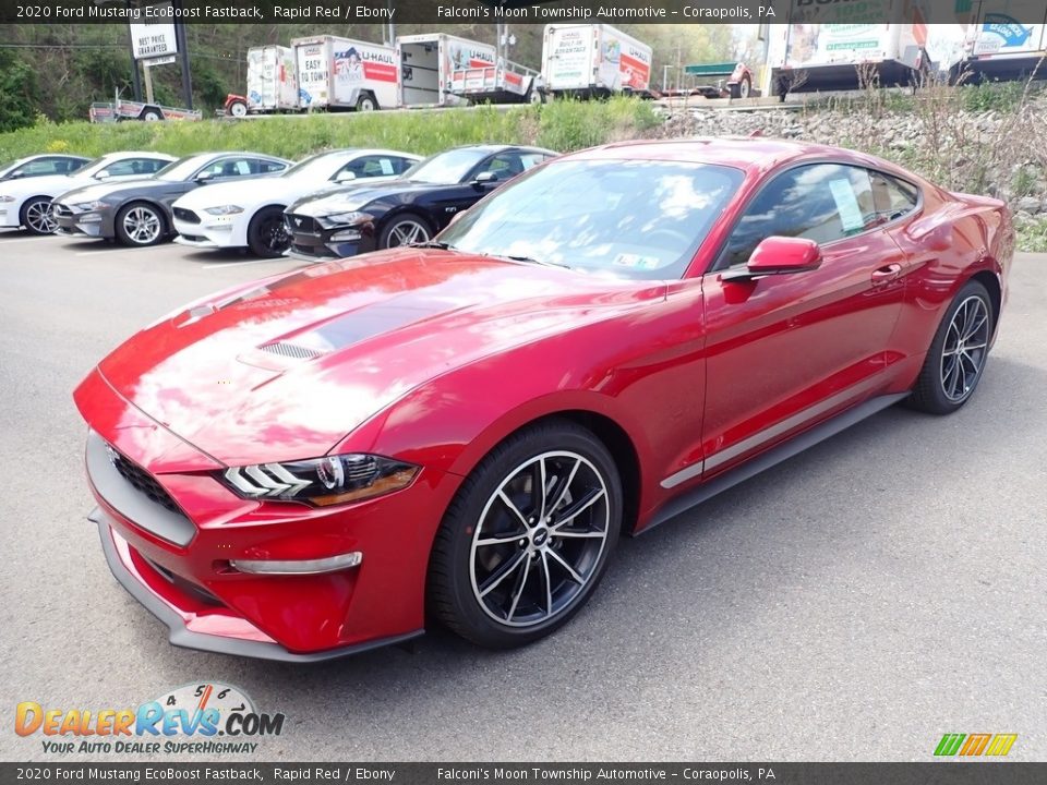 2020 Ford Mustang EcoBoost Fastback Rapid Red / Ebony Photo #5