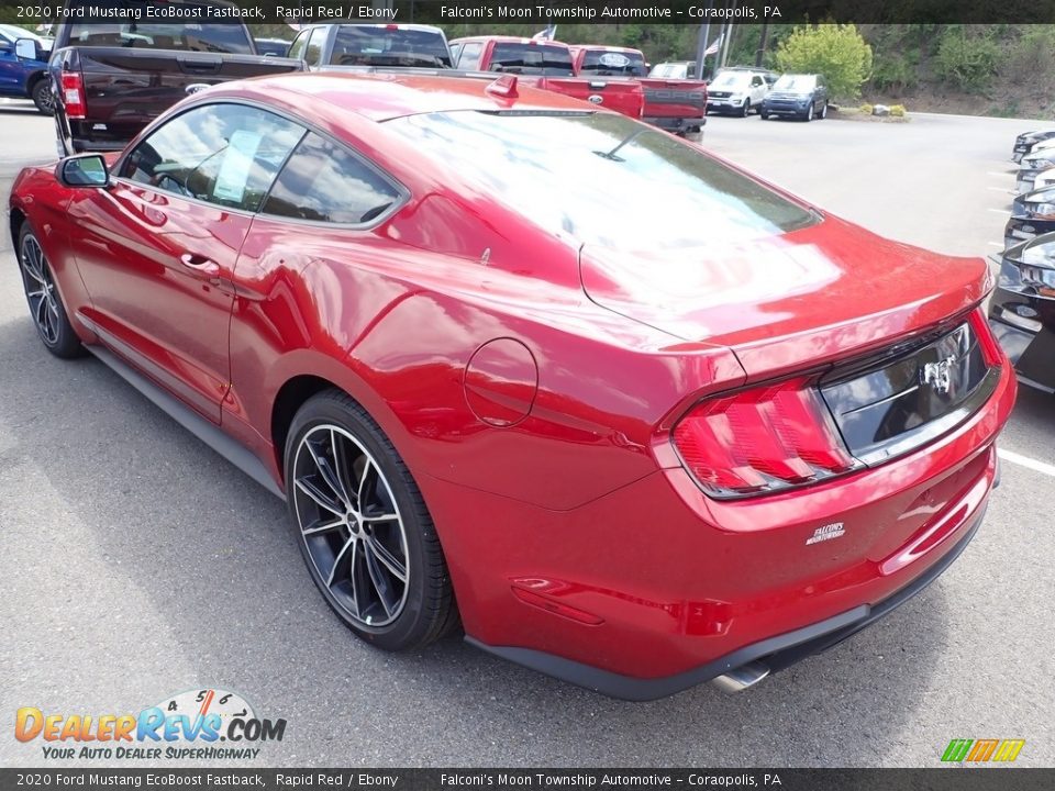 2020 Ford Mustang EcoBoost Fastback Rapid Red / Ebony Photo #6