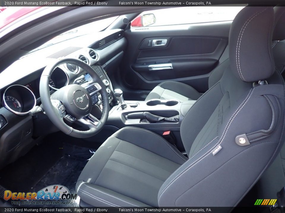 Front Seat of 2020 Ford Mustang EcoBoost Fastback Photo #8