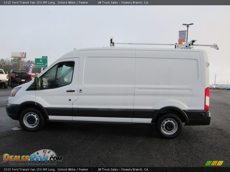 2015 Ford Transit Van 150 MR Long Oxford White / Pewter Photo #2