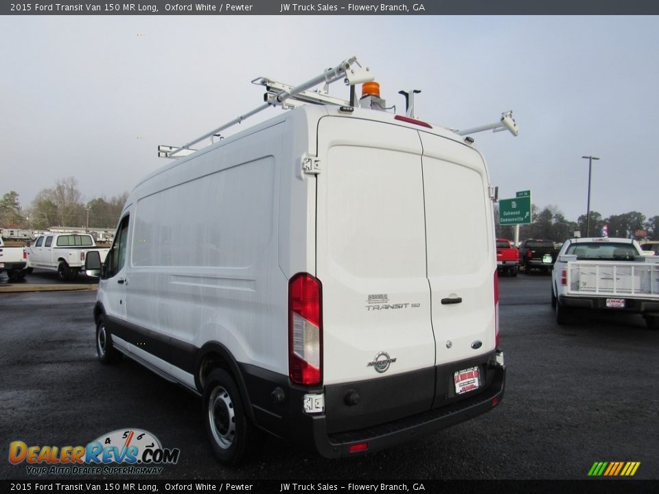 2015 Ford Transit Van 150 MR Long Oxford White / Pewter Photo #3