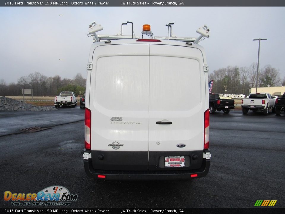 2015 Ford Transit Van 150 MR Long Oxford White / Pewter Photo #4