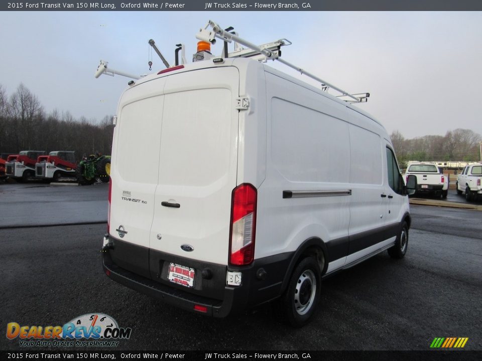 2015 Ford Transit Van 150 MR Long Oxford White / Pewter Photo #5