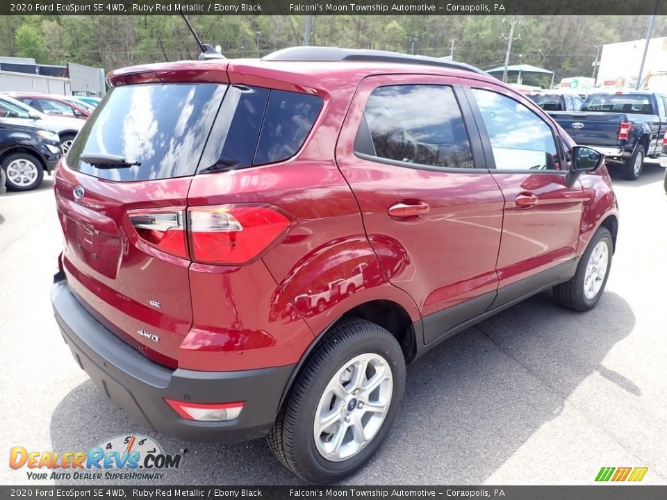 2020 Ford EcoSport SE 4WD Ruby Red Metallic / Ebony Black Photo #2