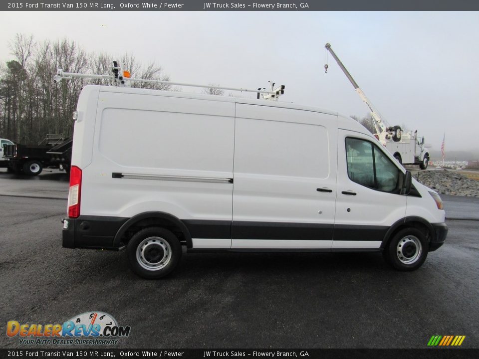 2015 Ford Transit Van 150 MR Long Oxford White / Pewter Photo #6