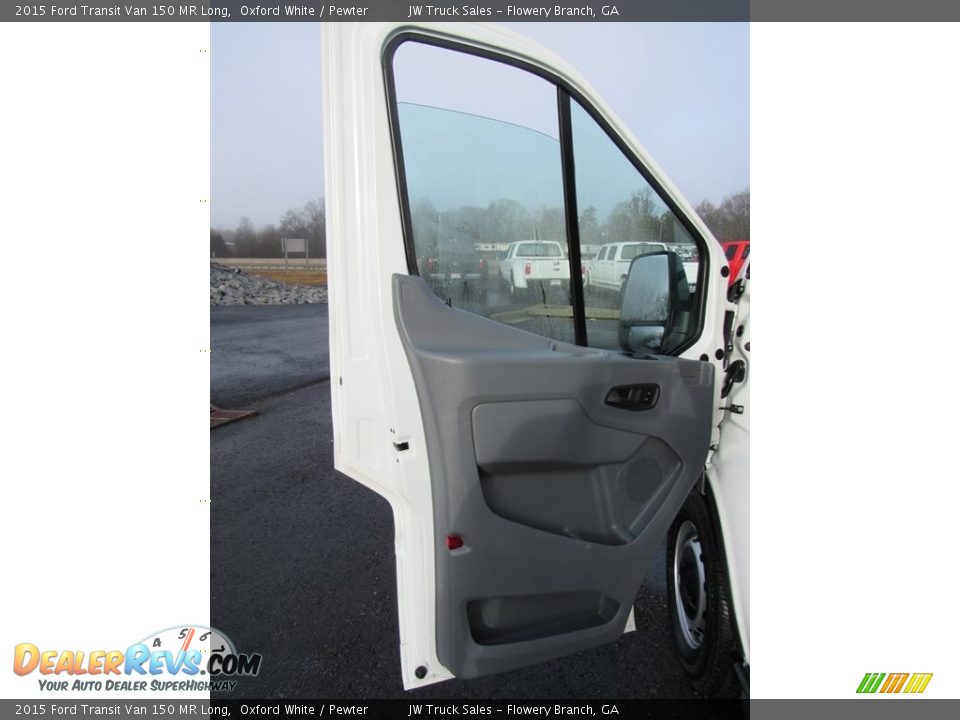 2015 Ford Transit Van 150 MR Long Oxford White / Pewter Photo #9