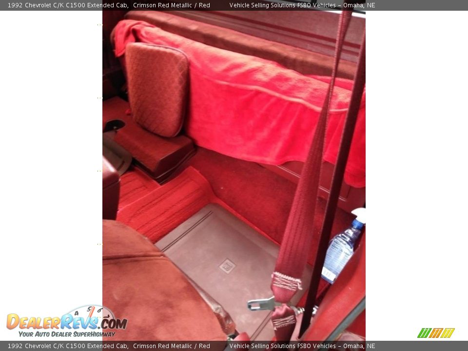 Rear Seat of 1992 Chevrolet C/K C1500 Extended Cab Photo #7