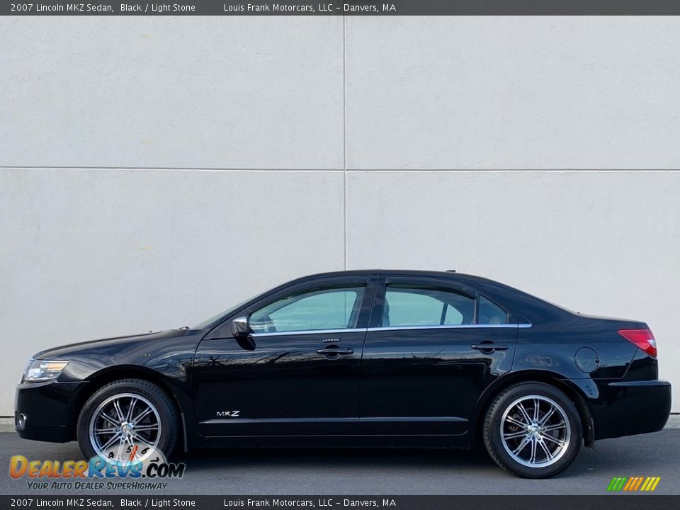 2007 Lincoln MKZ Sedan Black / Light Stone Photo #3