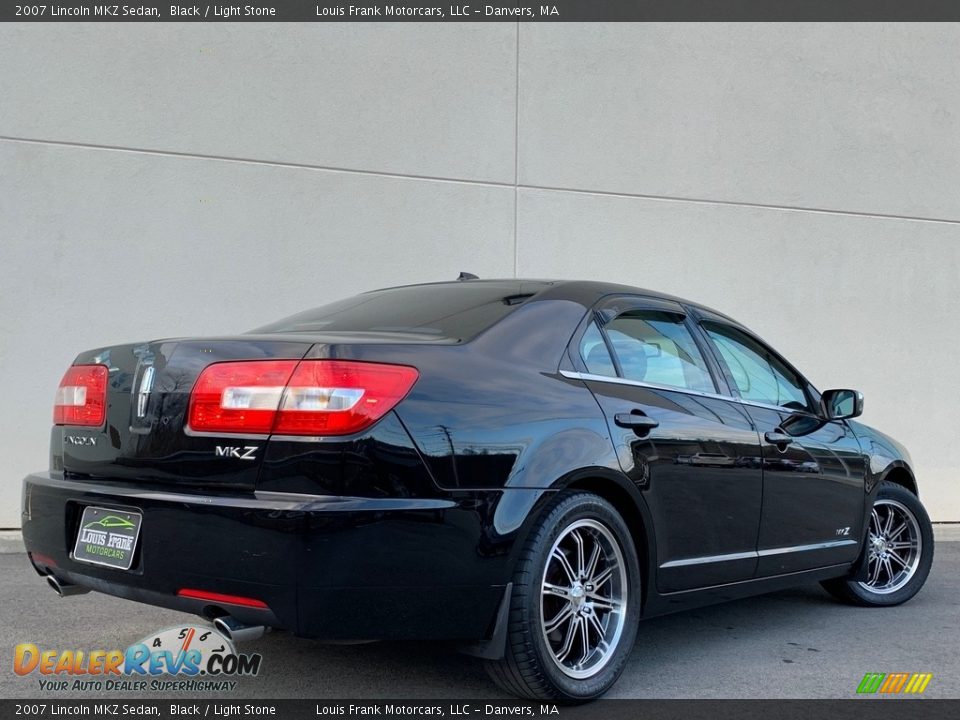 2007 Lincoln MKZ Sedan Black / Light Stone Photo #5