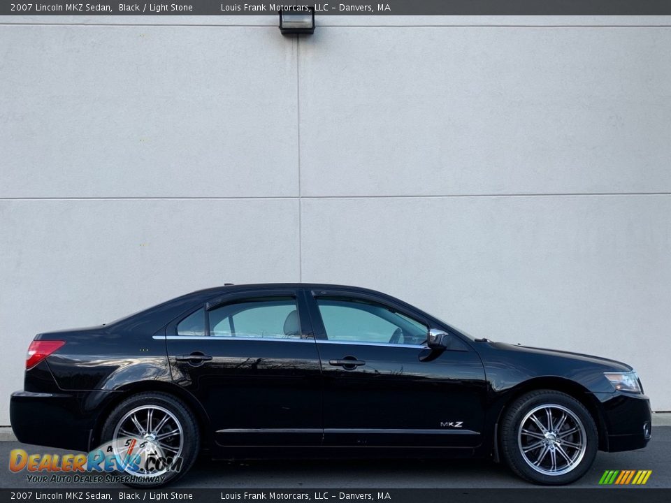 2007 Lincoln MKZ Sedan Black / Light Stone Photo #6