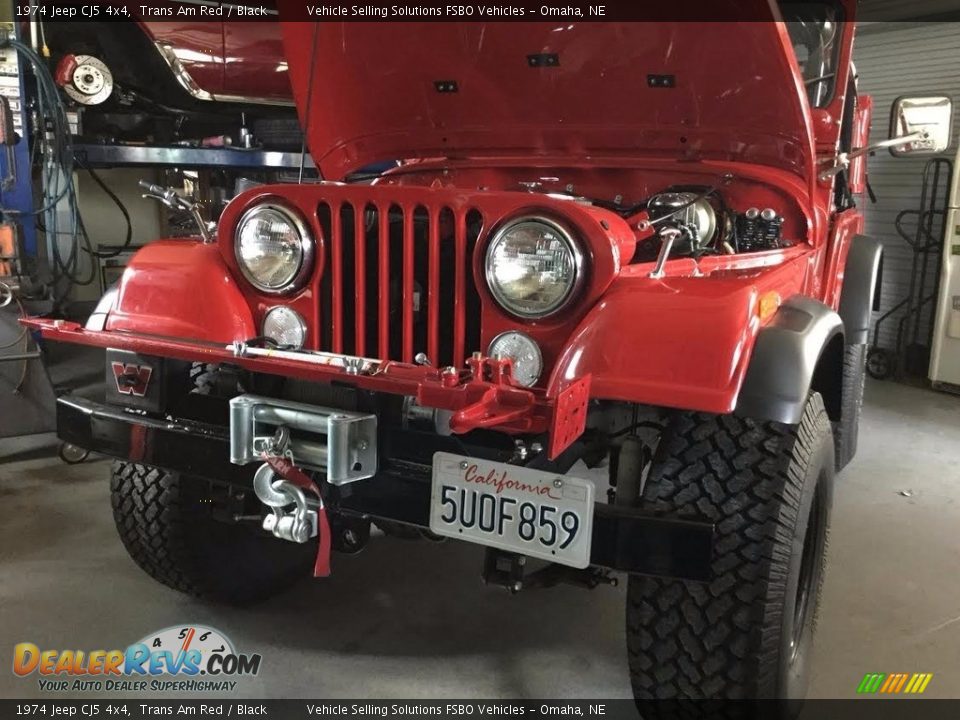 1974 Jeep CJ5 4x4 Trans Am Red / Black Photo #3