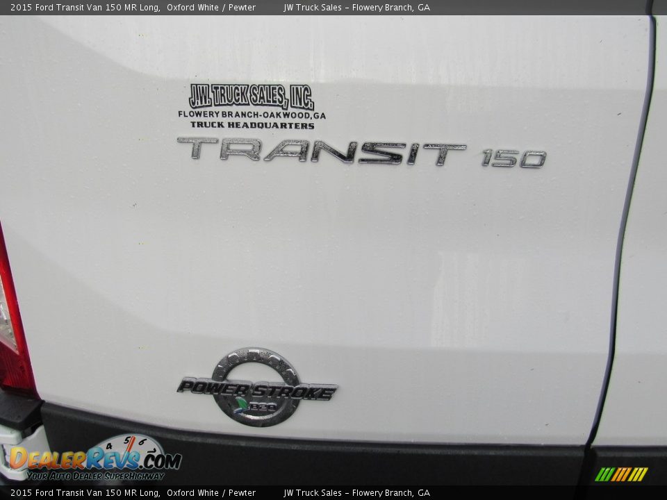 2015 Ford Transit Van 150 MR Long Oxford White / Pewter Photo #32