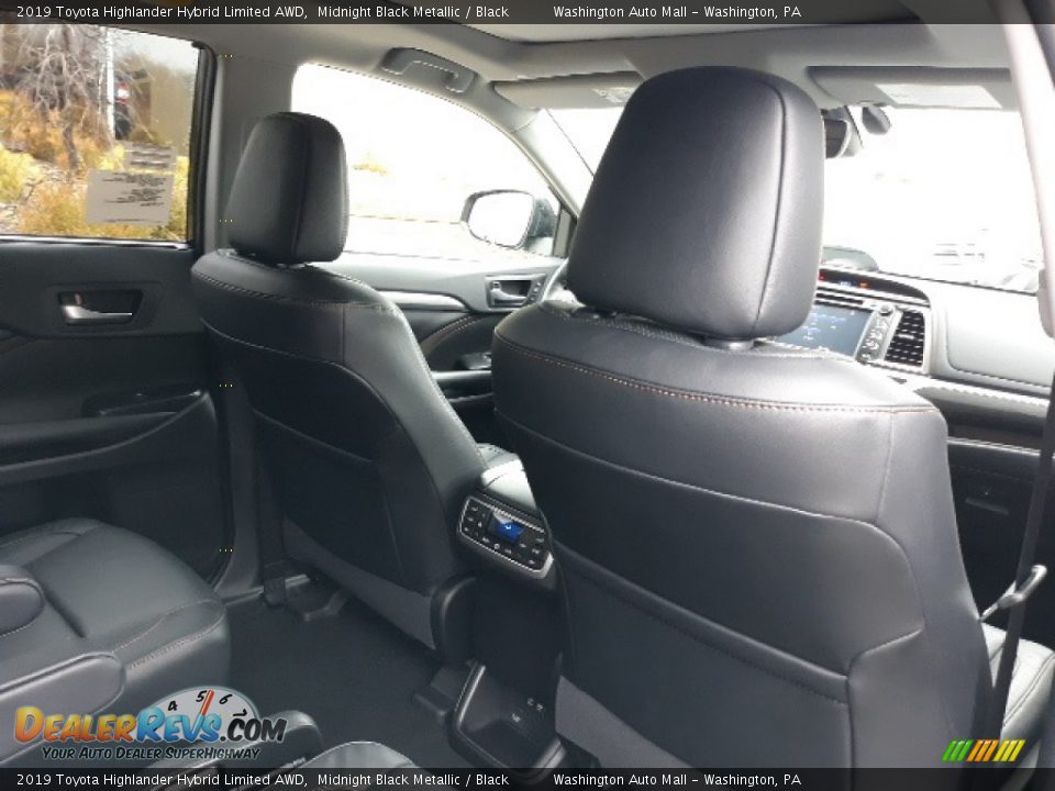 2019 Toyota Highlander Hybrid Limited AWD Midnight Black Metallic / Black Photo #36