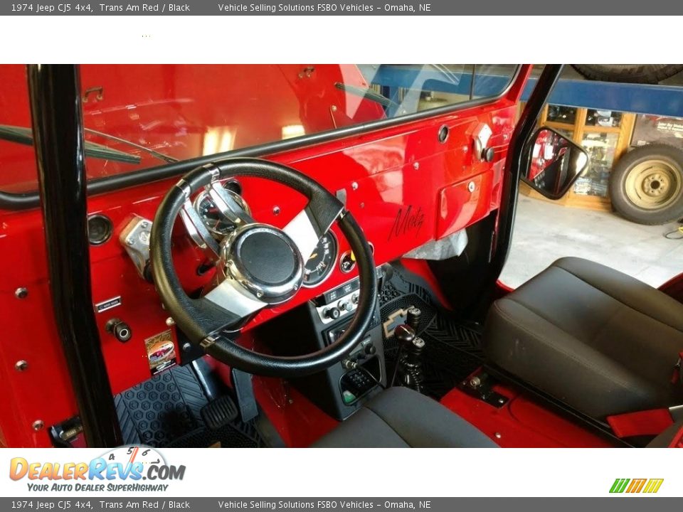 Black Interior - 1974 Jeep CJ5 4x4 Photo #9