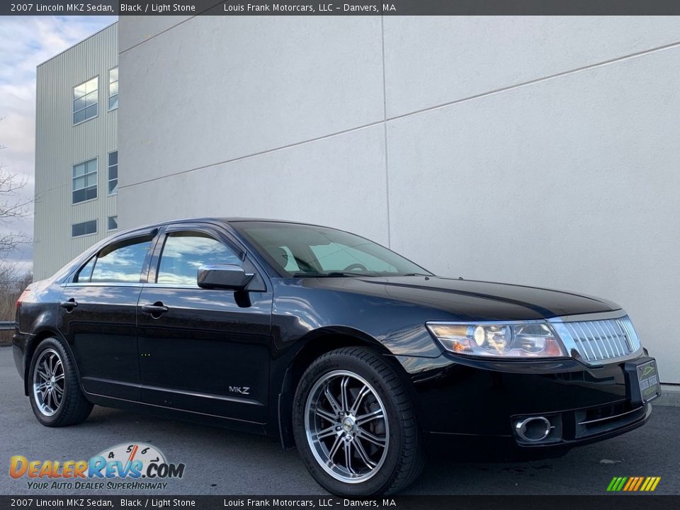 2007 Lincoln MKZ Sedan Black / Light Stone Photo #21