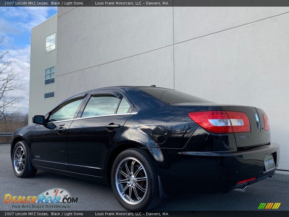 2007 Lincoln MKZ Sedan Black / Light Stone Photo #22