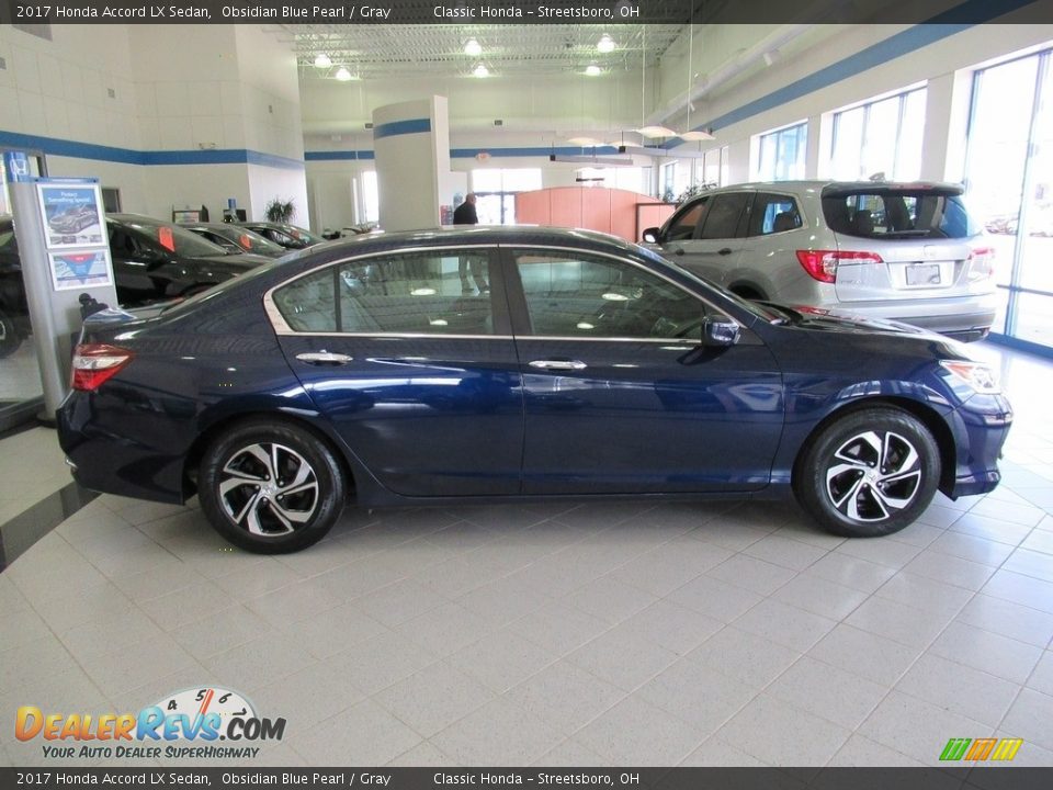 2017 Honda Accord LX Sedan Obsidian Blue Pearl / Gray Photo #5