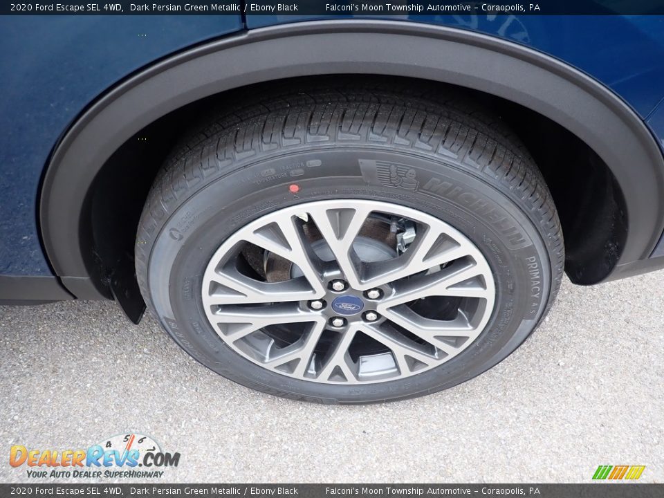 2020 Ford Escape SEL 4WD Dark Persian Green Metallic / Ebony Black Photo #7
