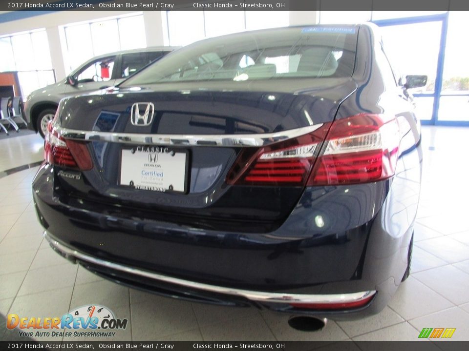 2017 Honda Accord LX Sedan Obsidian Blue Pearl / Gray Photo #10