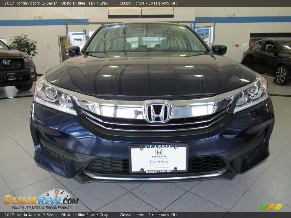 2017 Honda Accord LX Sedan Obsidian Blue Pearl / Gray Photo #13