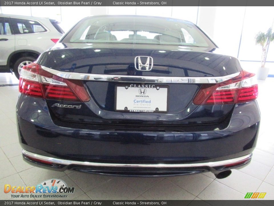 2017 Honda Accord LX Sedan Obsidian Blue Pearl / Gray Photo #14