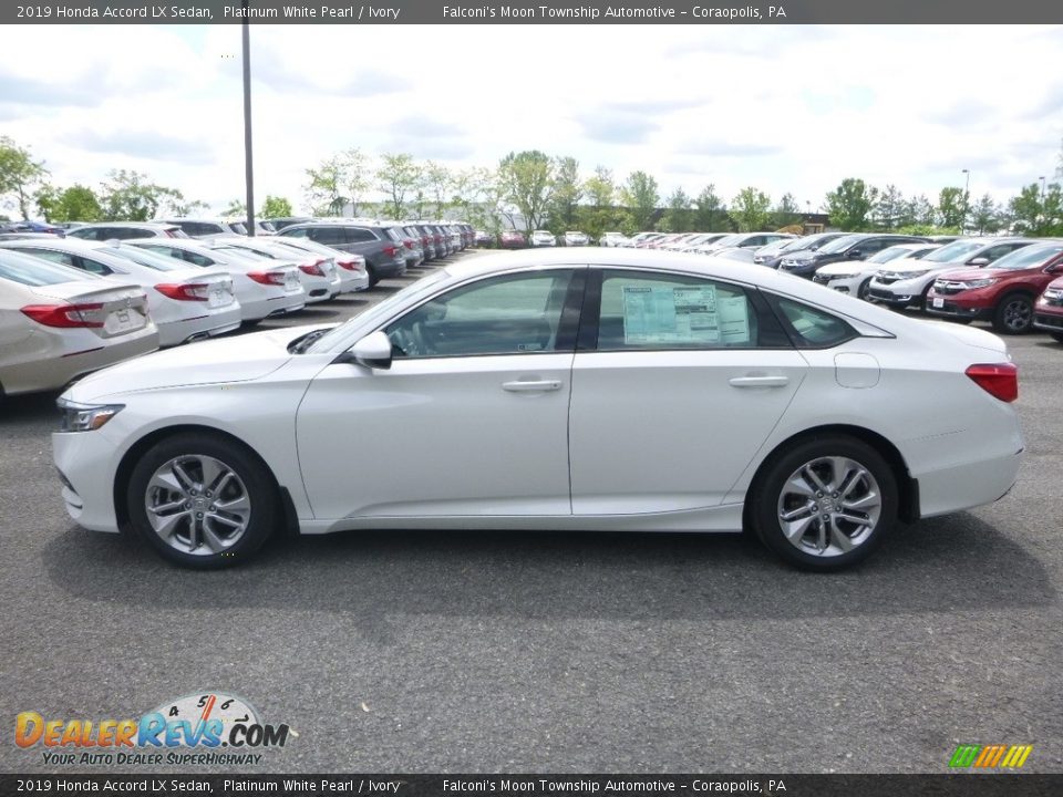 2019 Honda Accord LX Sedan Platinum White Pearl / Ivory Photo #2