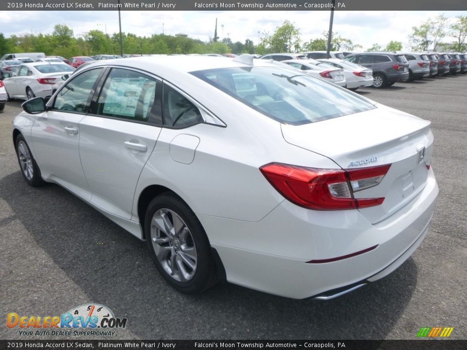 2019 Honda Accord LX Sedan Platinum White Pearl / Ivory Photo #3