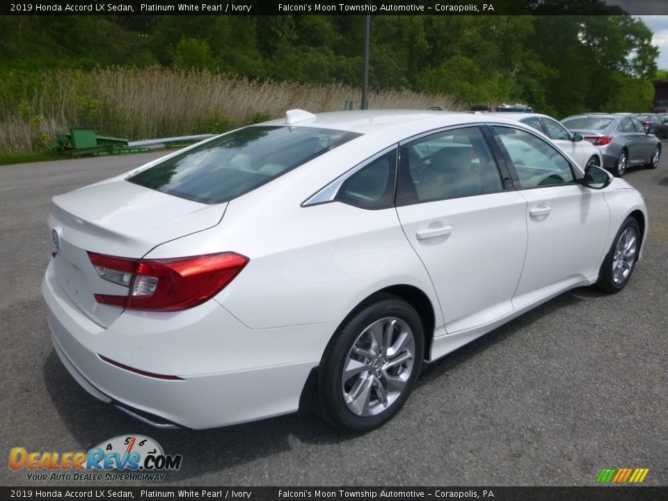 2019 Honda Accord LX Sedan Platinum White Pearl / Ivory Photo #5