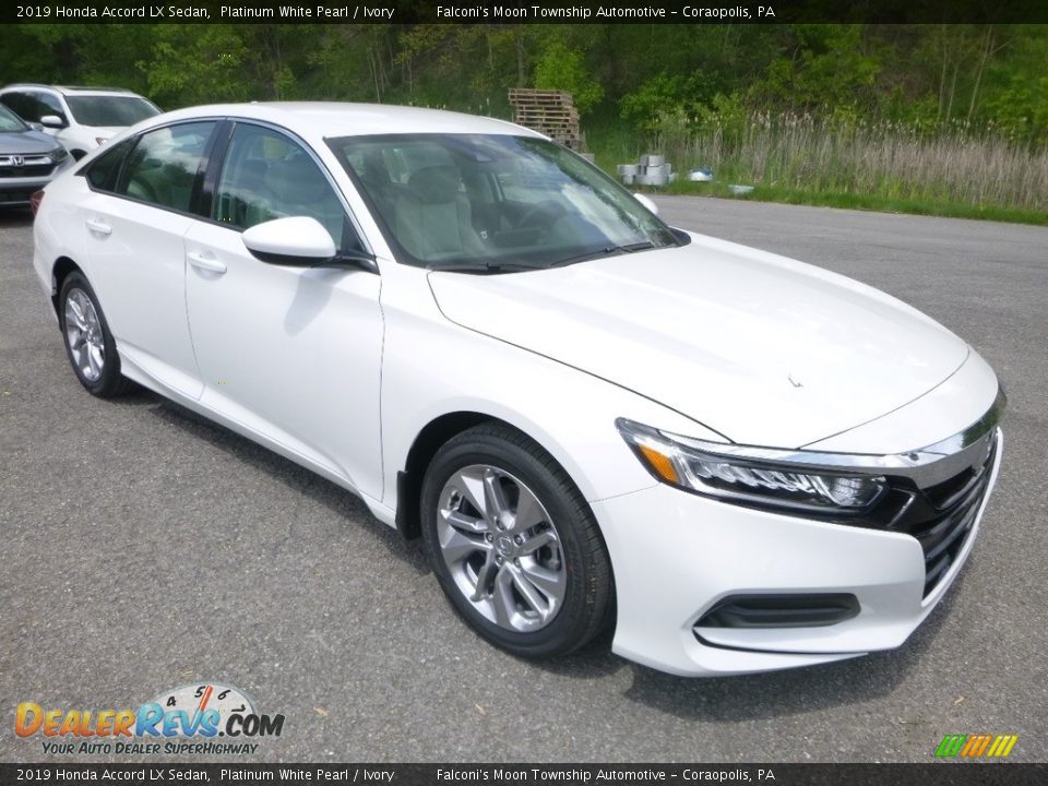 2019 Honda Accord LX Sedan Platinum White Pearl / Ivory Photo #6