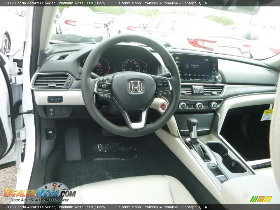 2019 Honda Accord LX Sedan Platinum White Pearl / Ivory Photo #11