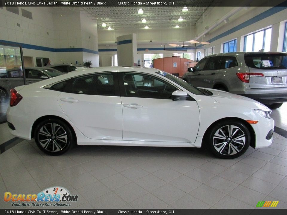 White Orchid Pearl 2018 Honda Civic EX-T Sedan Photo #4