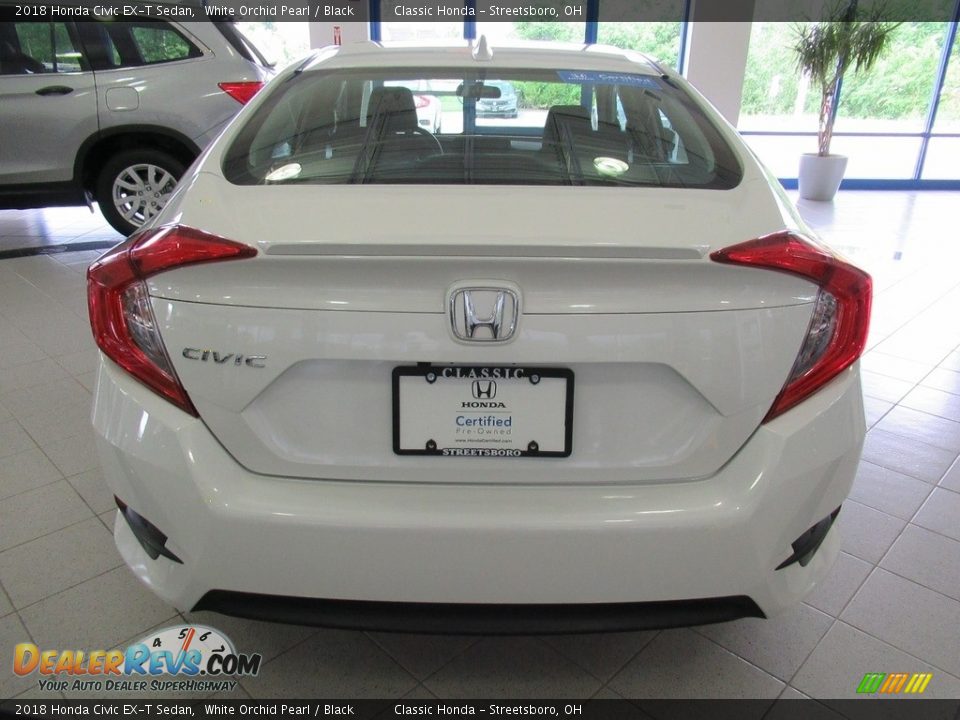 2018 Honda Civic EX-T Sedan White Orchid Pearl / Black Photo #8