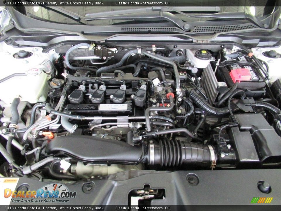 2018 Honda Civic EX-T Sedan White Orchid Pearl / Black Photo #13