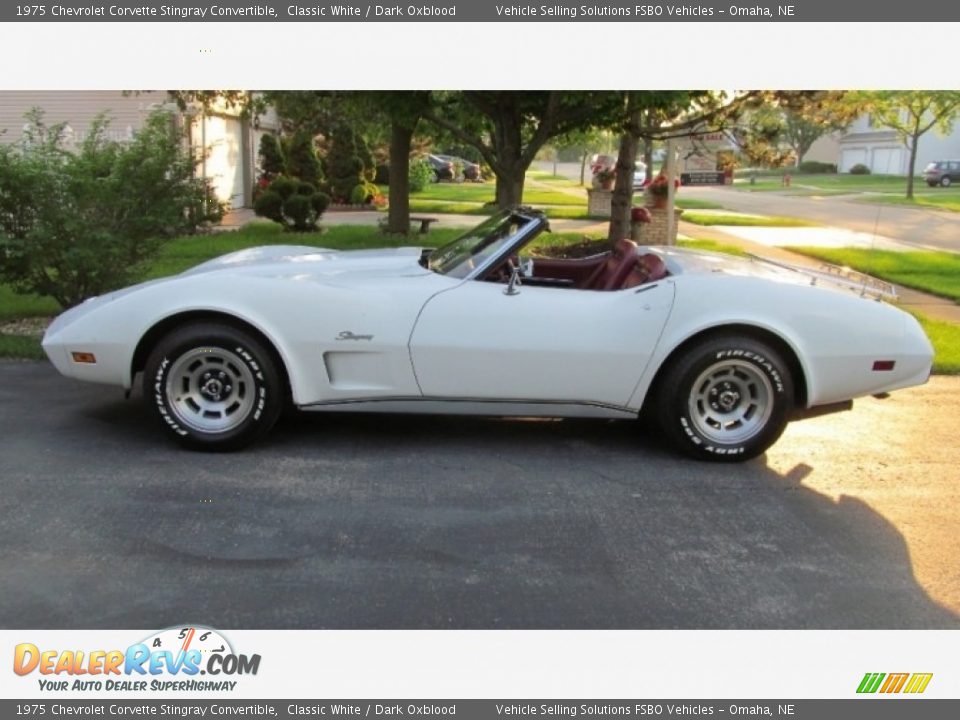 Classic White 1975 Chevrolet Corvette Stingray Convertible Photo #7