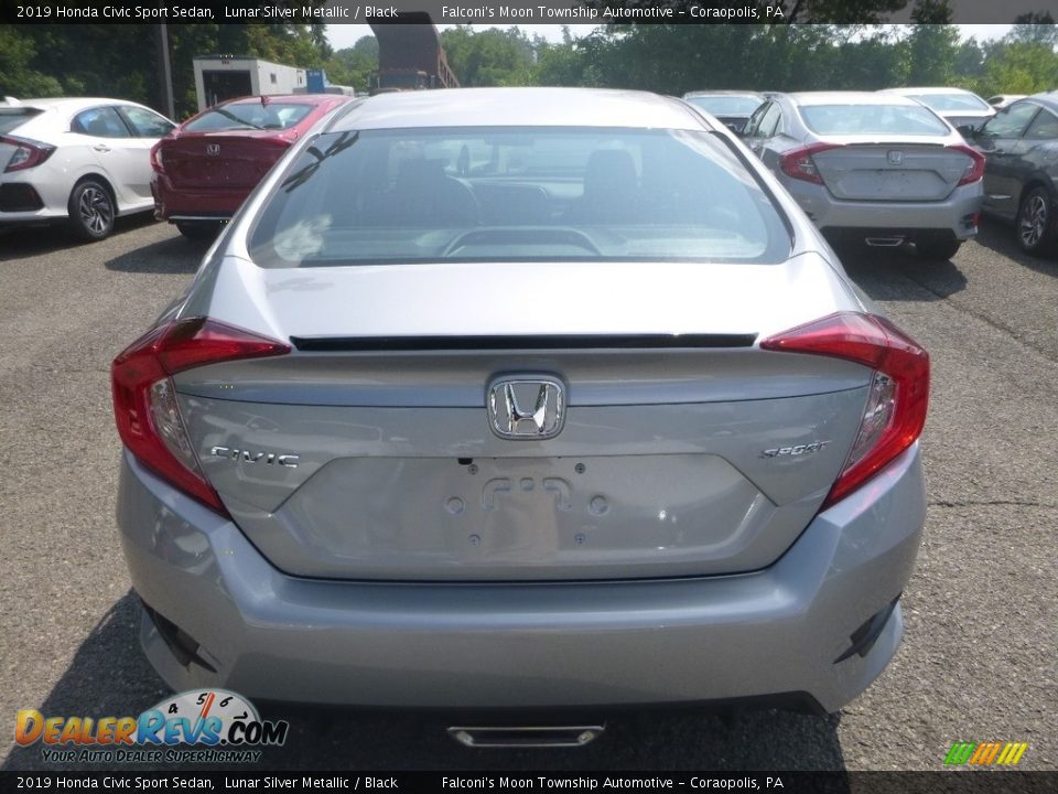 2019 Honda Civic Sport Sedan Lunar Silver Metallic / Black Photo #4