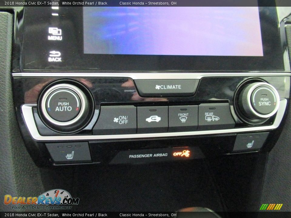 2018 Honda Civic EX-T Sedan White Orchid Pearl / Black Photo #33