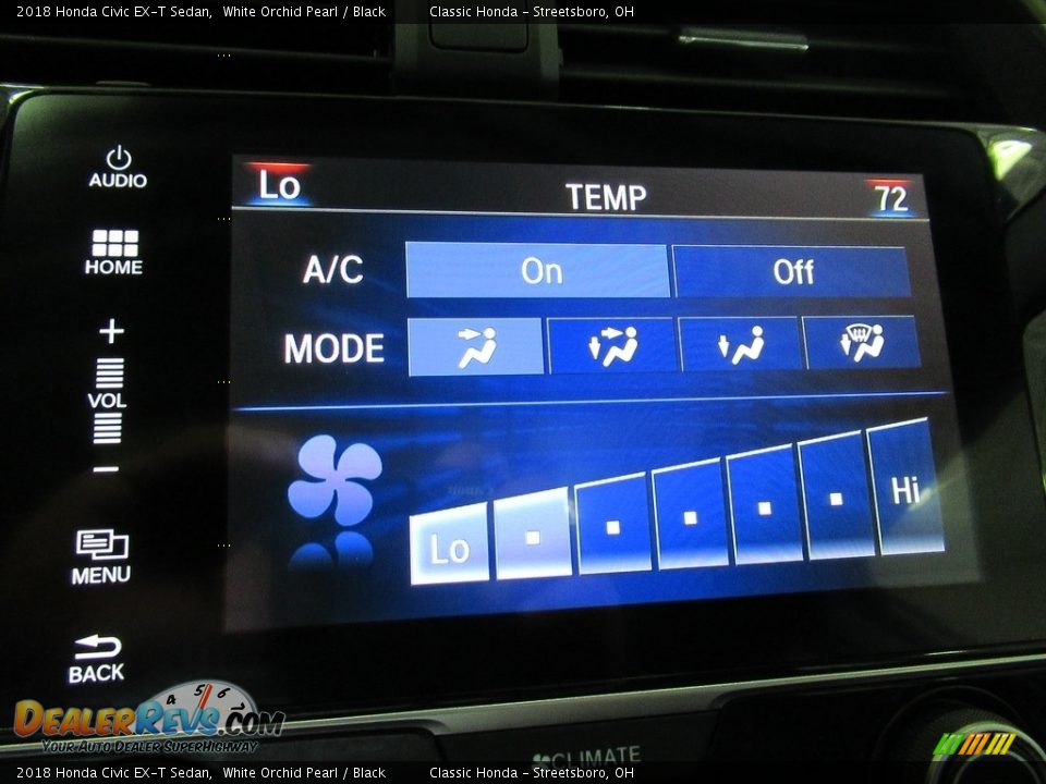 2018 Honda Civic EX-T Sedan White Orchid Pearl / Black Photo #34