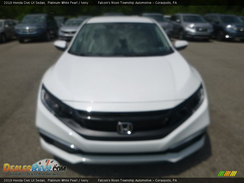 2019 Honda Civic LX Sedan Platinum White Pearl / Ivory Photo #8