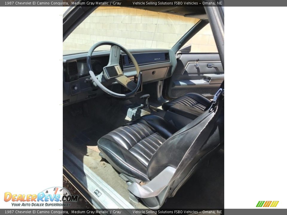 Gray Interior - 1987 Chevrolet El Camino Conquista Photo #3