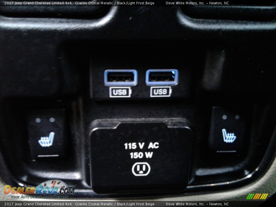 2017 Jeep Grand Cherokee Limited 4x4 Granite Crystal Metallic / Black/Light Frost Beige Photo #14