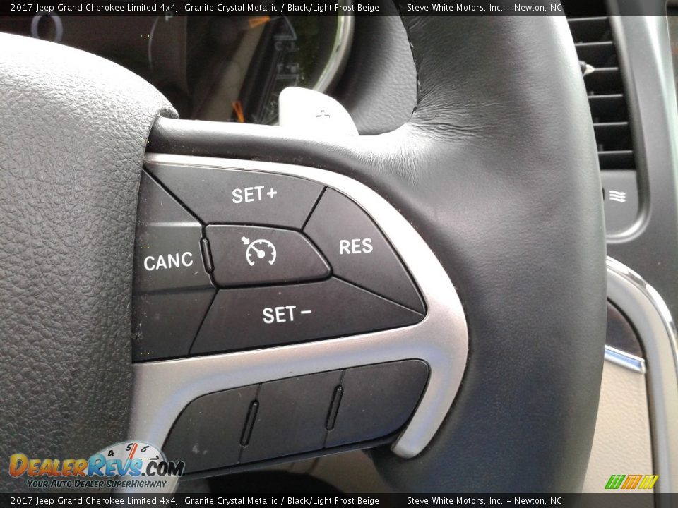 2017 Jeep Grand Cherokee Limited 4x4 Granite Crystal Metallic / Black/Light Frost Beige Photo #21