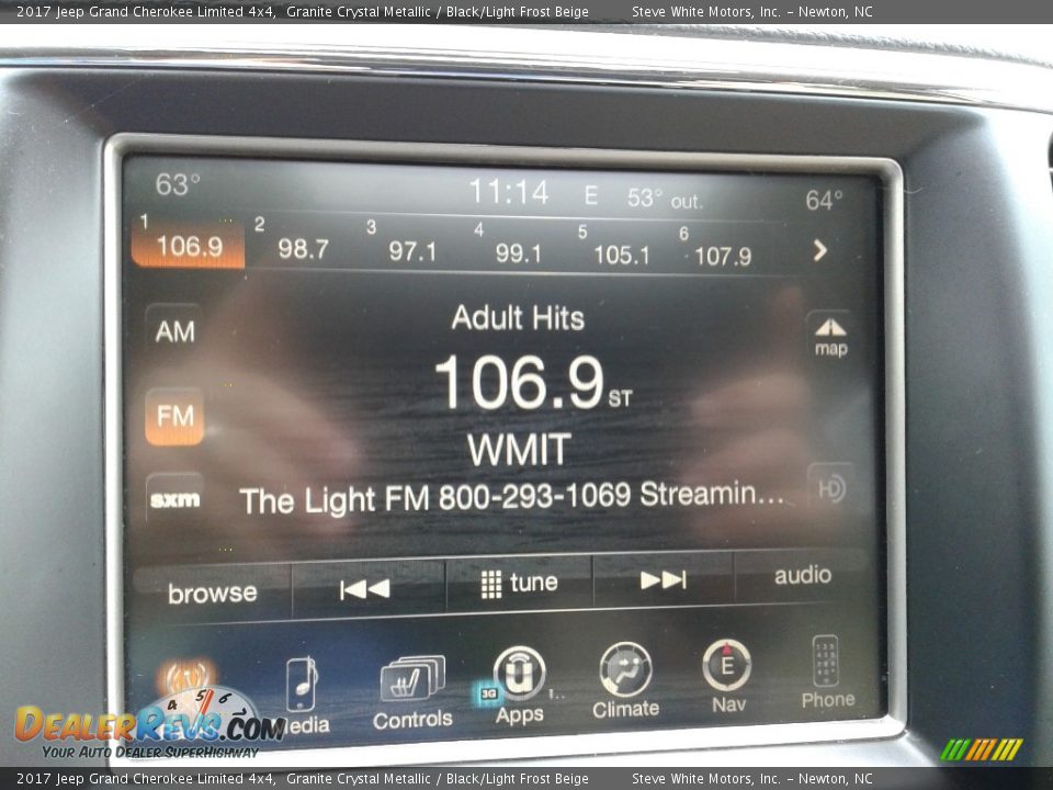 2017 Jeep Grand Cherokee Limited 4x4 Granite Crystal Metallic / Black/Light Frost Beige Photo #23