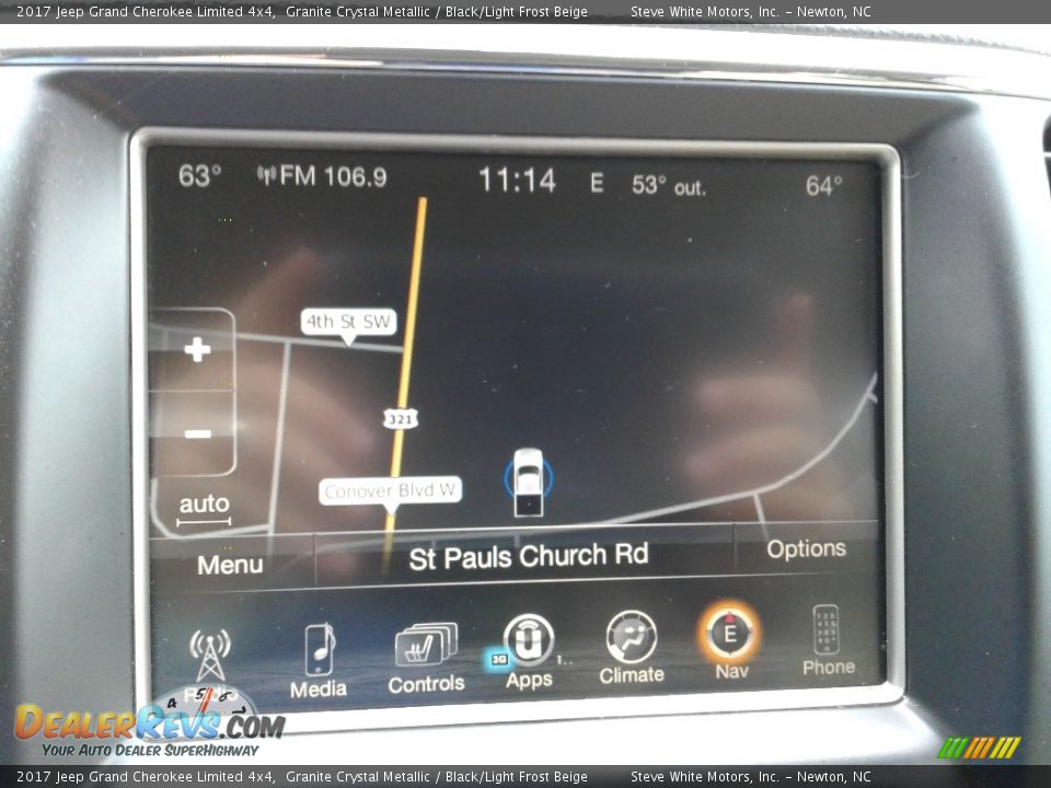 2017 Jeep Grand Cherokee Limited 4x4 Granite Crystal Metallic / Black/Light Frost Beige Photo #25