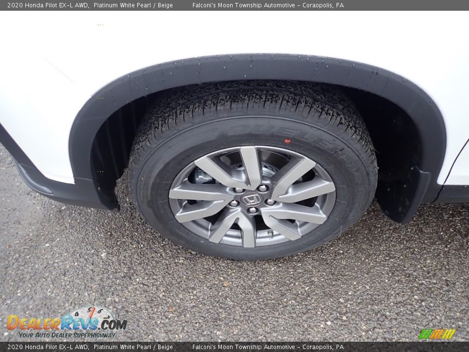 2020 Honda Pilot EX-L AWD Platinum White Pearl / Beige Photo #2