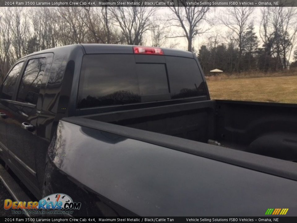 2014 Ram 3500 Laramie Longhorn Crew Cab 4x4 Maximum Steel Metallic / Black/Cattle Tan Photo #12